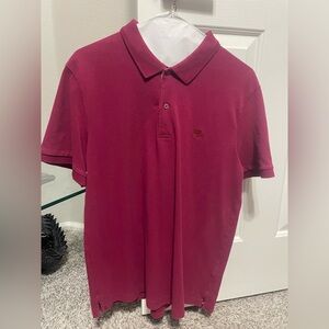 Burberry London Vintage Polo Size XL Magenta/red